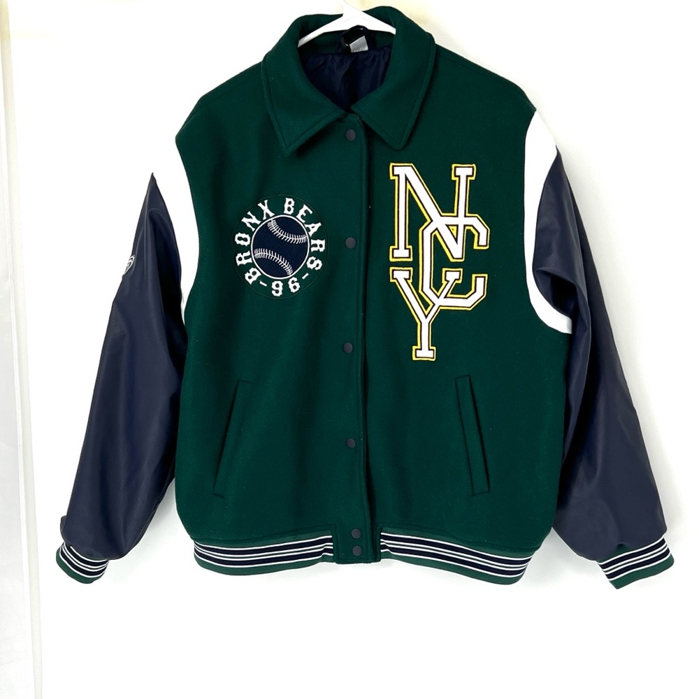 H&M divided Bronx bears varsity Jacket women’s large